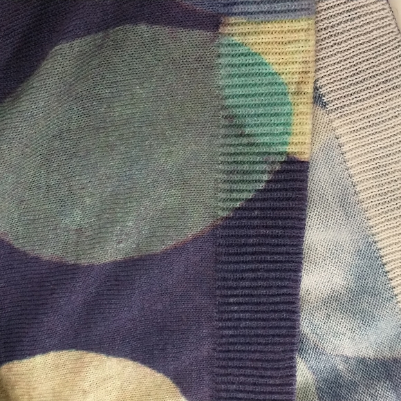 Italian Luxury Brand in bed with you Cashmere Lite Sweater Polka Dot Top Soft XL - Picture 8 of 10